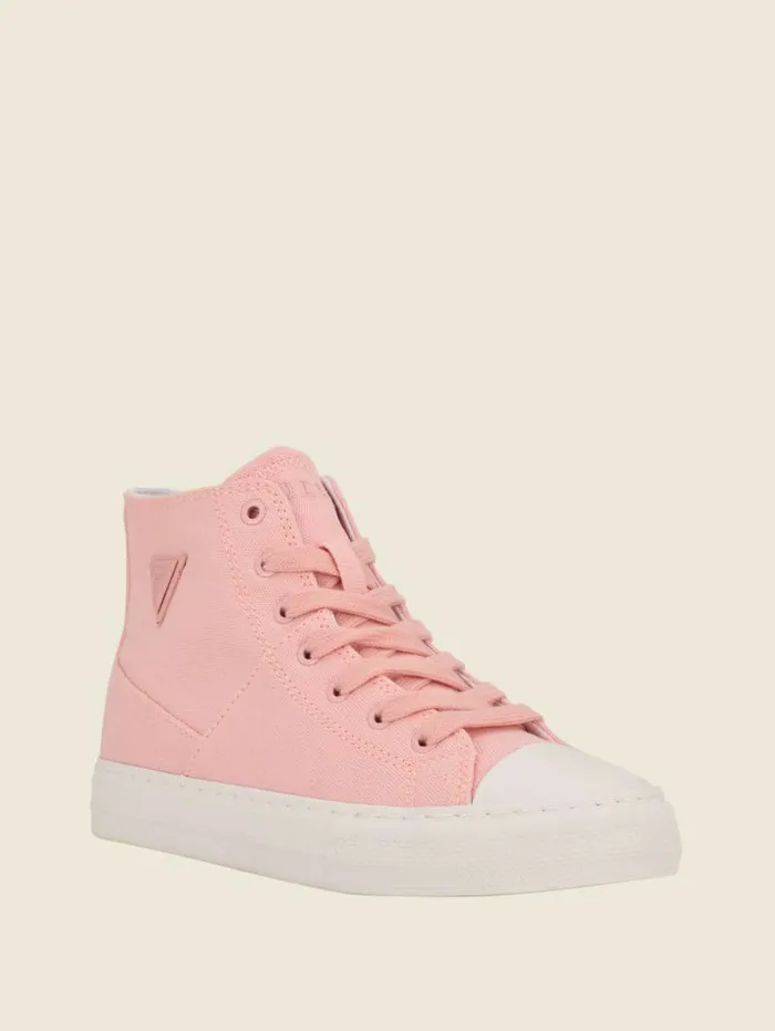Prinze HighTop Canvas Sneakers Light Pink Sneakers GUESS Women