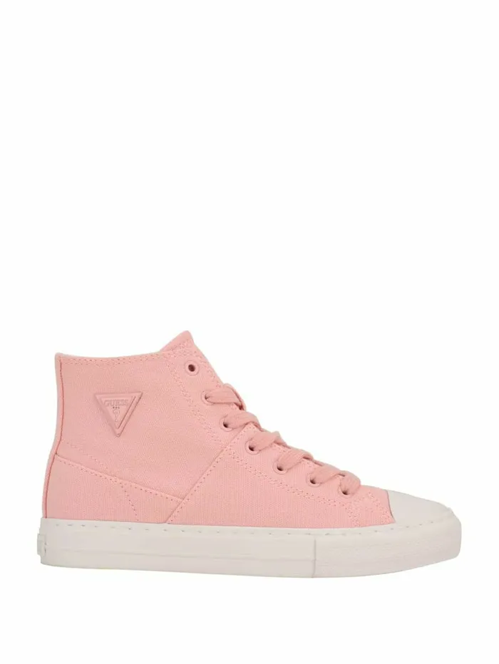 Prinze HighTop Canvas Sneakers Light Pink Sneakers GUESS Women Prinze HighTop Canvas Sneakers Light Pink Sneakers GUESS Women