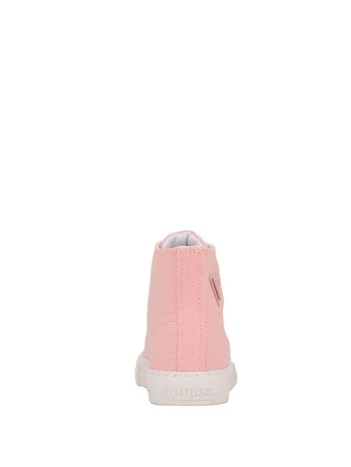 Prinze HighTop Canvas Sneakers Light Pink Sneakers GUESS Women Prinze HighTop Canvas Sneakers Light Pink Sneakers GUESS Women