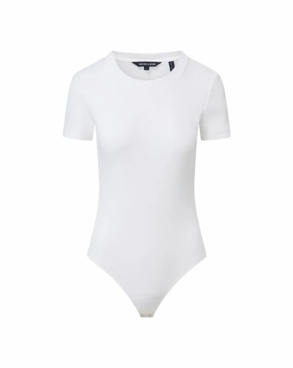 Pruitt Bodysuit White Women Veronica Beard Tops Pruitt Bodysuit White Women Veronica Beard Tops