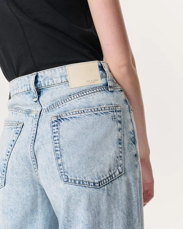 rag and bone Featherweight Sofie WideLeg Jeans Bellport Women FeatherweightWideLeg and BarrelJeans