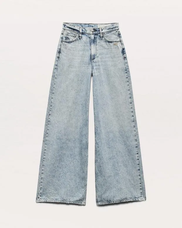 rag and bone Featherweight Sofie WideLeg Jeans Bellport Women FeatherweightWideLeg and BarrelJeans