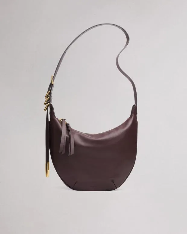 rag and bone Handbags Women Spire Mini Leather Hobo Dark Espresso