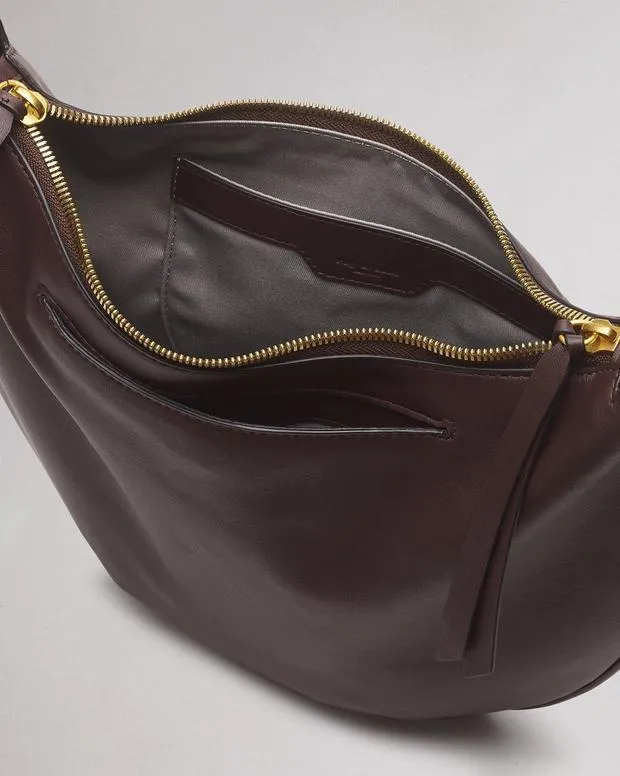 rag and bone Handbags Women Spire Mini Leather Hobo Dark Espresso