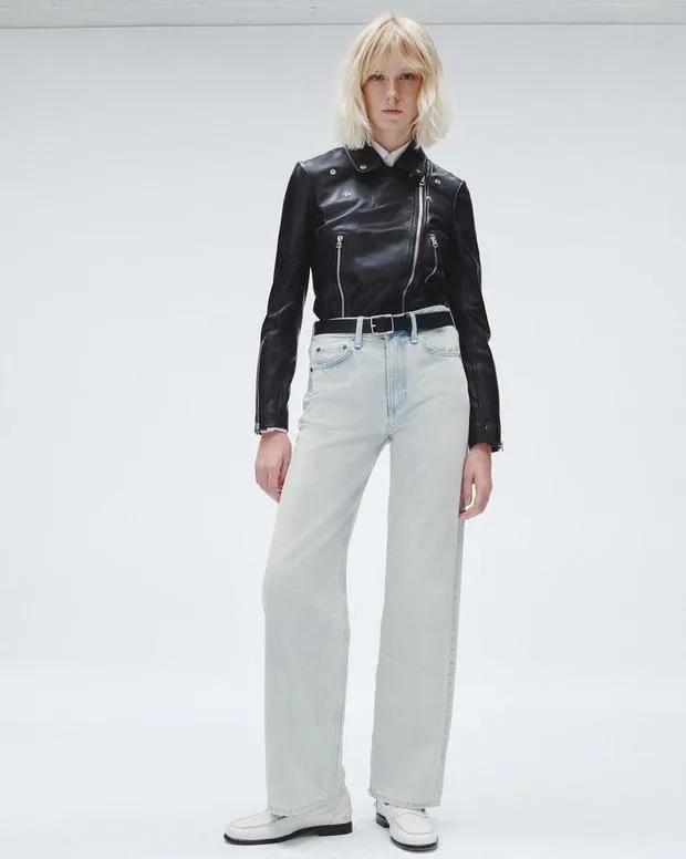 rag and bone Logan WideLeg Jean Icefall Women WideLeg and BarrelJeans