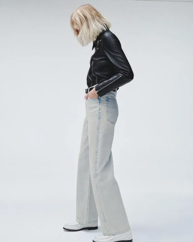 rag and bone Logan WideLeg Jean Icefall Women WideLeg and BarrelJeans