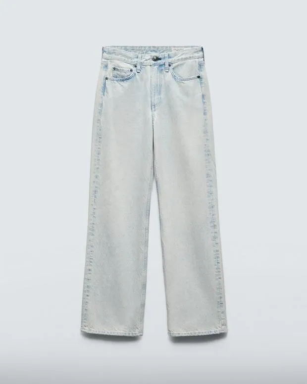 rag and bone Logan WideLeg Jean Icefall Women WideLeg and BarrelJeans