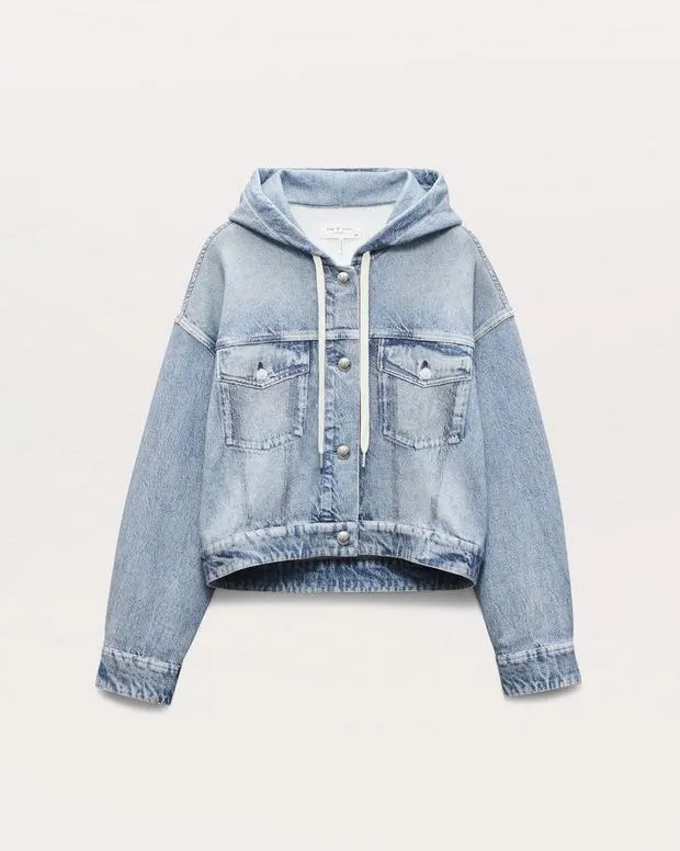 rag and bone MiramarJeansJackets and Coats Women Miramar Terry Trucker Hoodie Coney