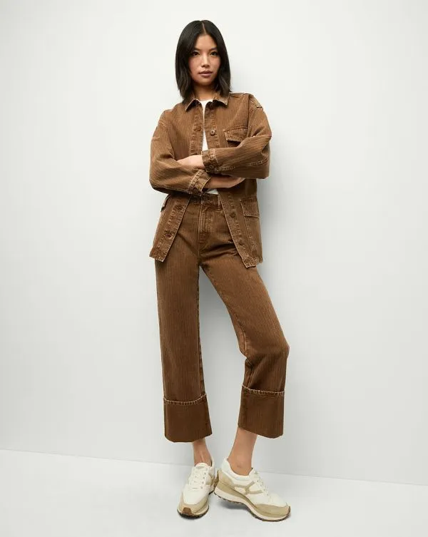 Ramone Chore Jacket Deep Ochre Women Veronica Beard Jackets and Outerwear