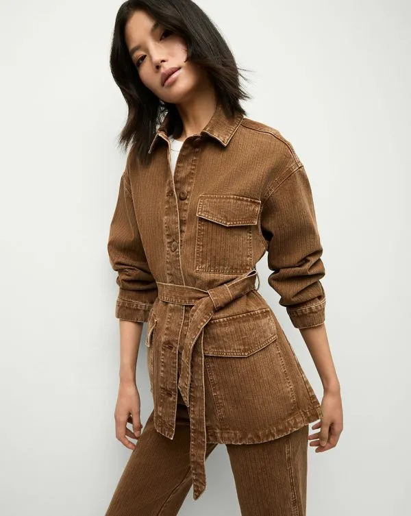 Ramone Chore Jacket Deep Ochre Women Veronica Beard Jackets and Outerwear