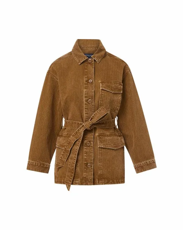 Ramone Chore Jacket Deep Ochre Women Veronica Beard Jackets and Outerwear