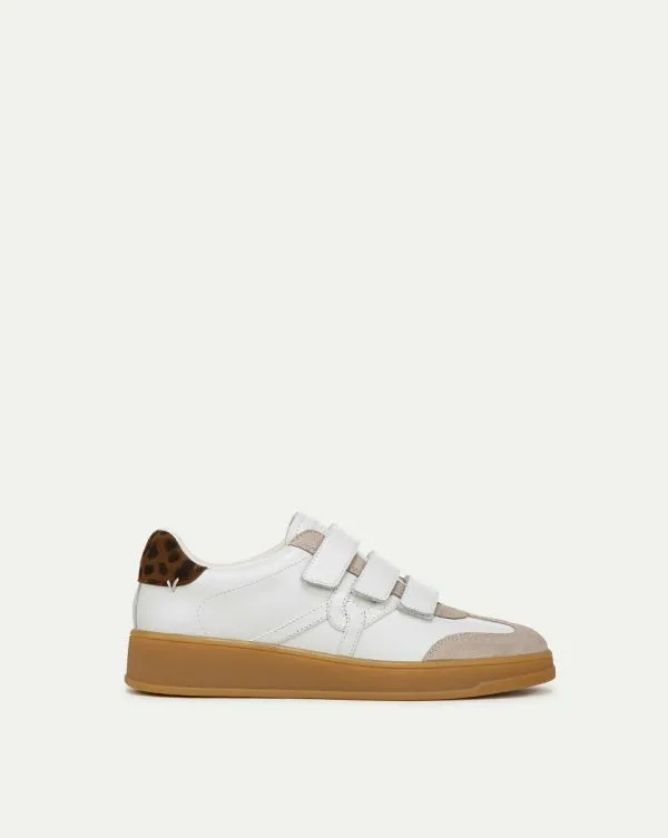 Reagan Velcro Sneaker Whiteandleopard Women Veronica Beard Shoes