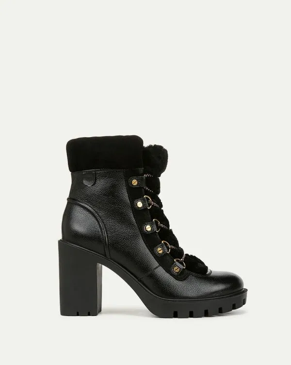 Reece Lug Bootie Black Women Veronica Beard Shoes