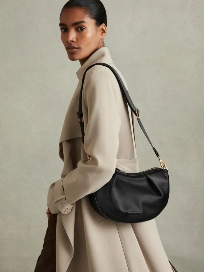 REISS Bags and Purses Women Adjustable Strap CrossBody Bag Black