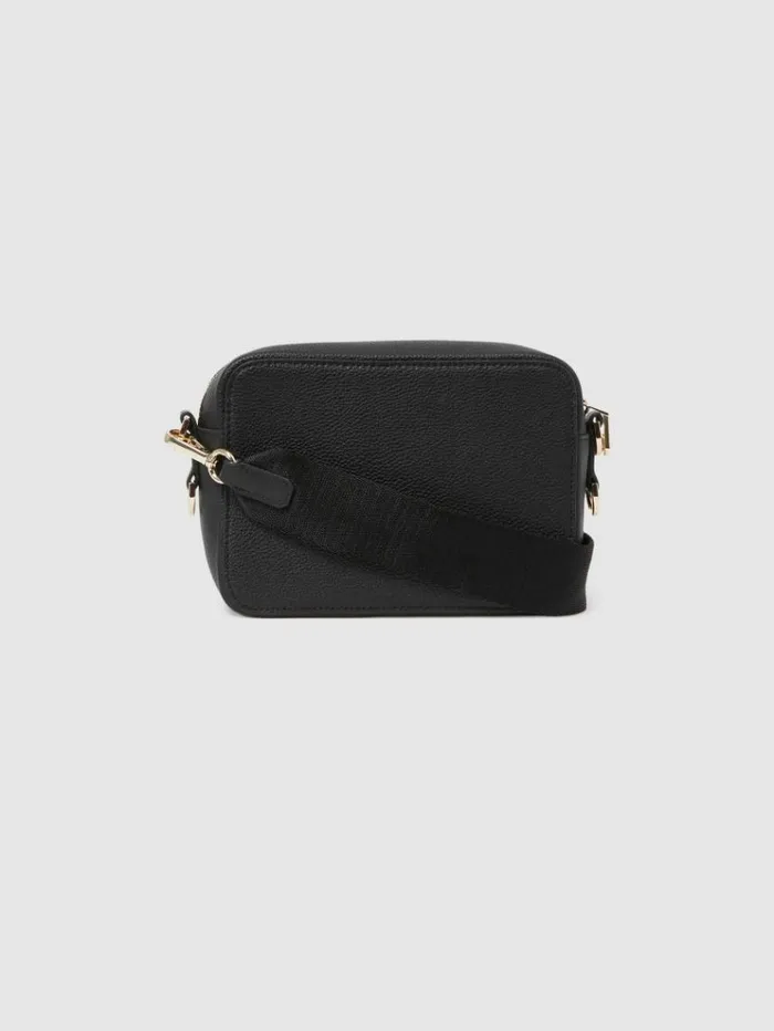 REISS Bags and Purses Women Leather Crossbody Camera Bag Black