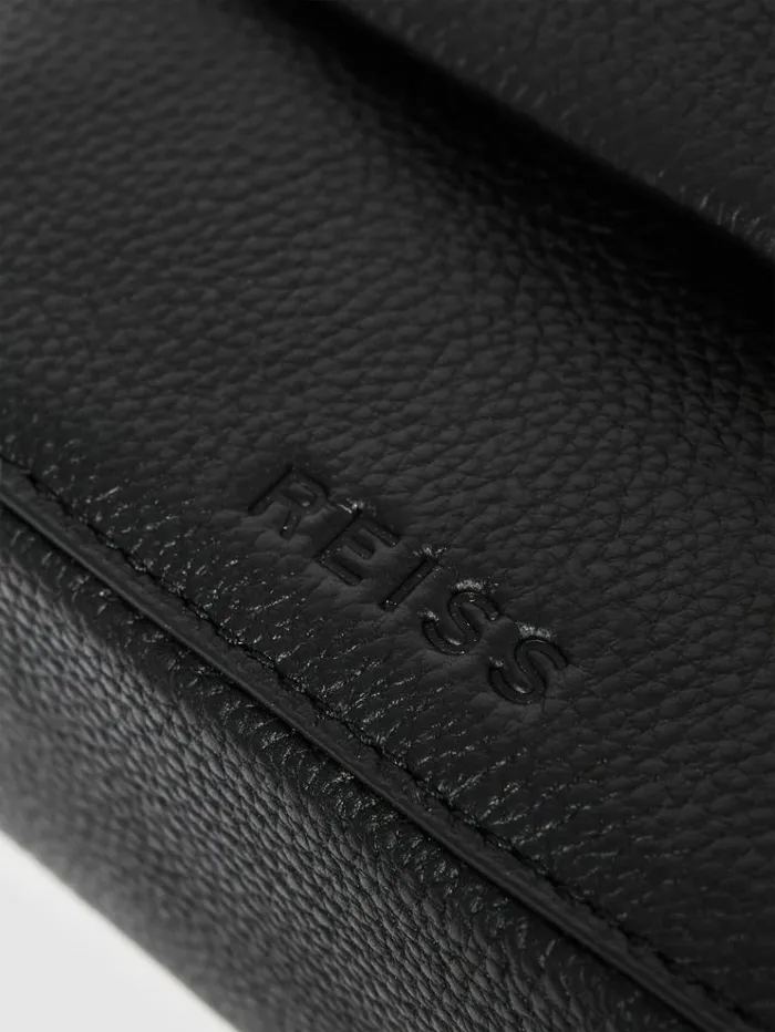 REISS Bags and Purses Women Leather Crossbody Camera Bag Black