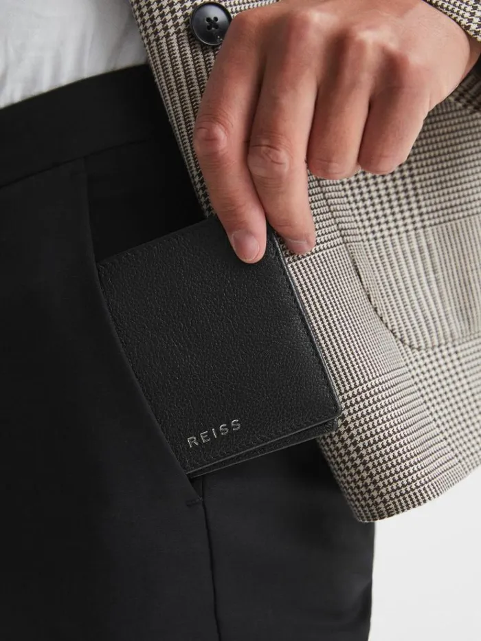 REISS Bags Men Cabot Leather Wallet Black