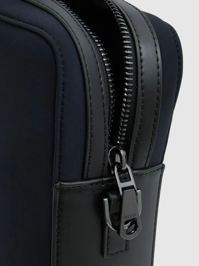 REISS Bags Men Neoprene Briefcase Dark Navy