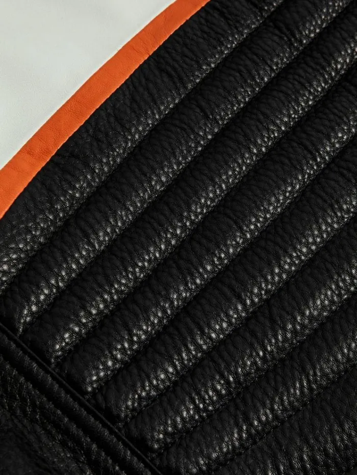 REISS Blazers and Jackets Women McLaren F1 Colourblock Leather Biker Jacket Blackpapaya