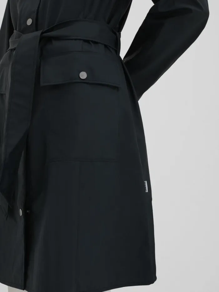 REISS Blazers and Jackets Women Rains Belted Raincoat Navy