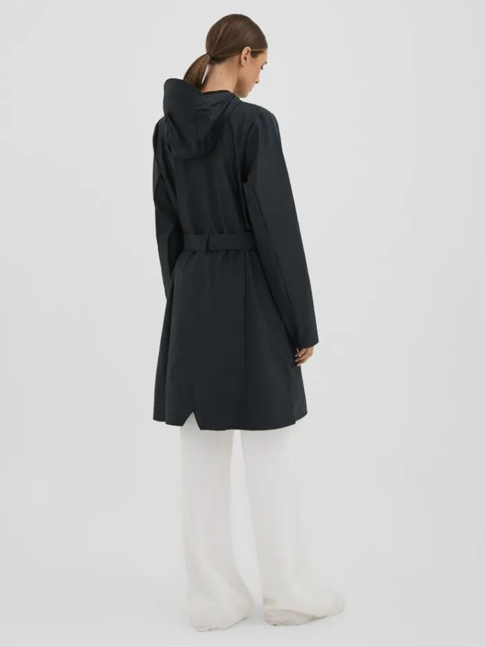 REISS Blazers and Jackets Women Rains Belted Raincoat Navy