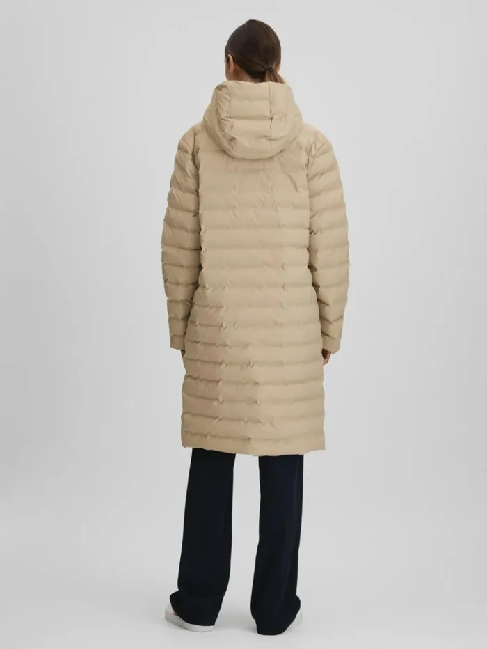 REISS Blazers and Jackets Women Rains Sand Long Waterproof Puffer Jacket Sand