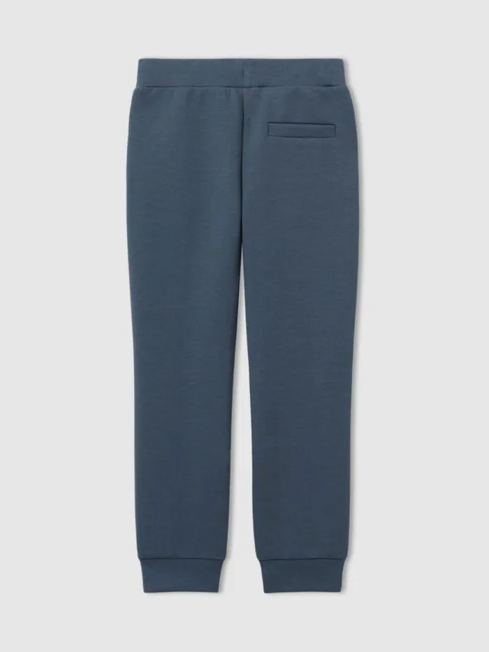 REISS CoOrds Children Interlock Jersey Drawstring Joggers Dark Diesel Blue