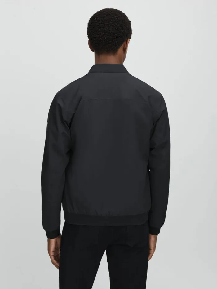 REISS Coats and Jackets Men Scandinavian Edition Waterproof HarringtonStyle Jacket Midnight
