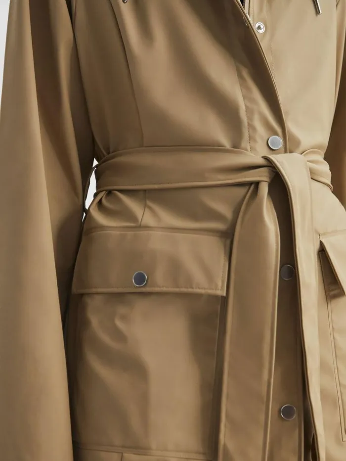 REISS Coats and Jackets Women Rains Trench Coat Sand