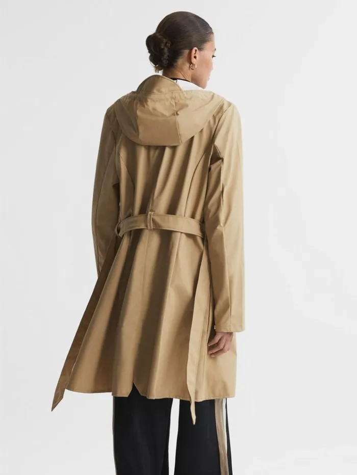 REISS Coats and Jackets Women Rains Trench Coat Sand