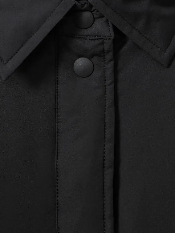 REISS Coats and Jackets Women Scandinavian Edition Padded Shirt Jacket Black