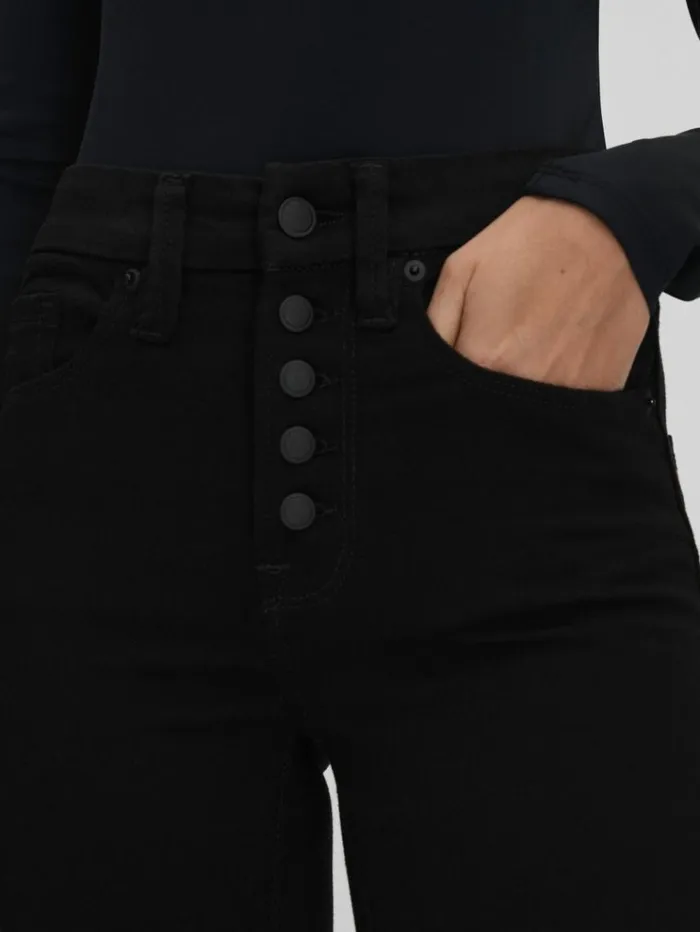 REISS Denim Women Good American Flared Jeans Black