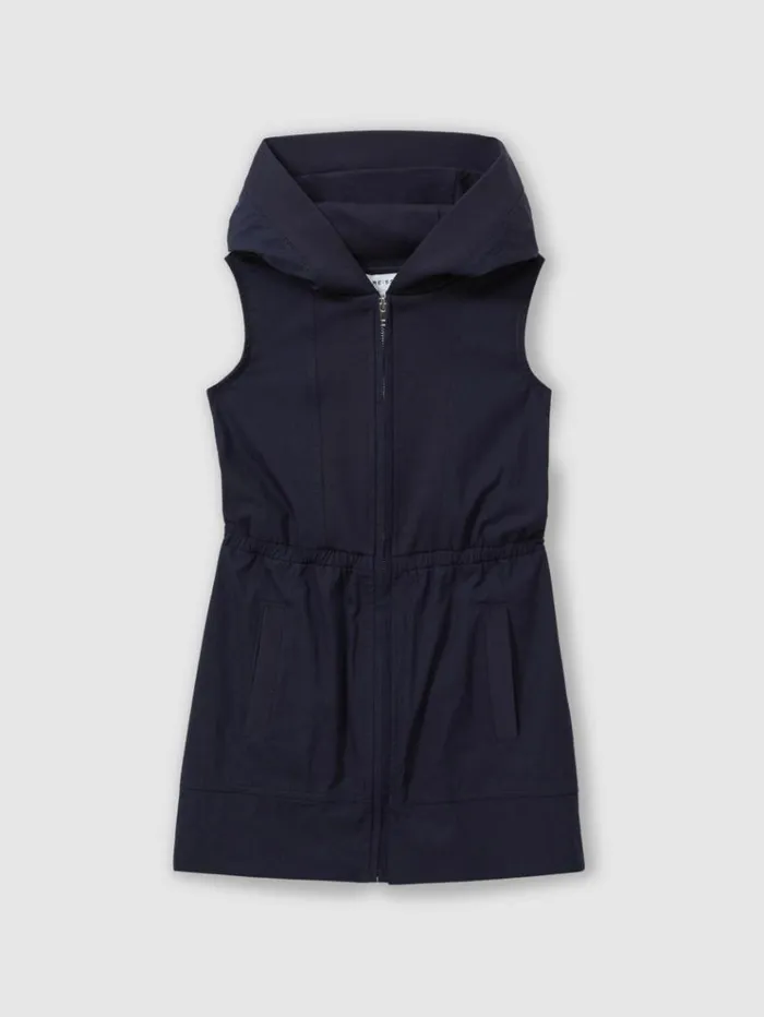 REISS Dresses Children Shell Hooded Dress Navy