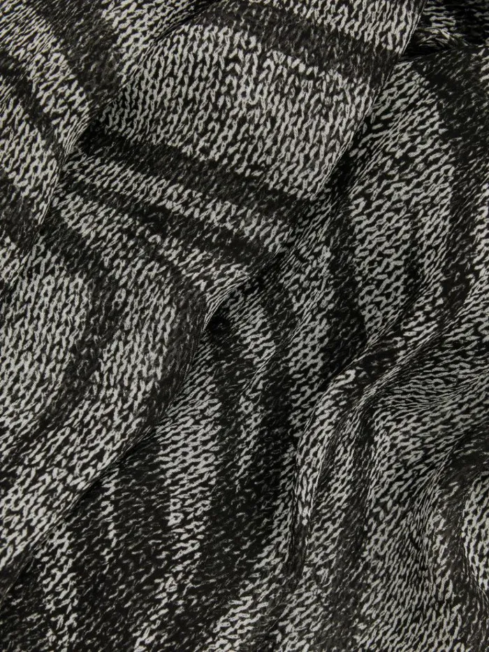 REISS Dresses Women Animal Printed Midi Dress Blackgrey