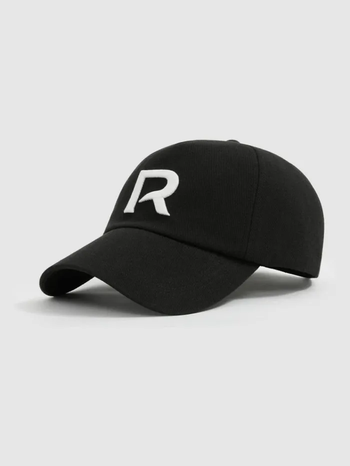 REISS Hats Gloves and Scarves Men MonogramEmbroidered Twill Baseball Cap Blackwhite REISS Hats Gloves and Scarves Men MonogramEmbroidered Twill Baseball Cap Blackwhite