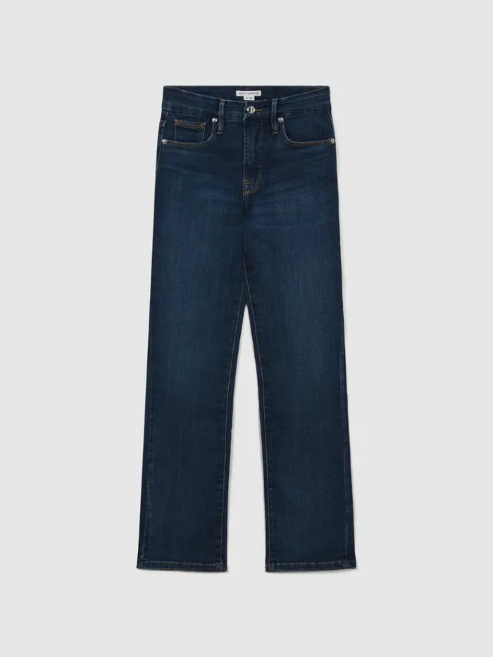 REISS Jeans Women Good American Slim Fit Cropped Jeans Blue