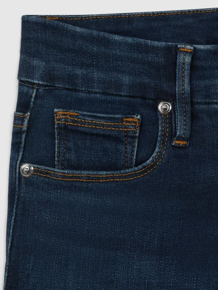 REISS Jeans Women Good American Slim Fit Cropped Jeans Blue