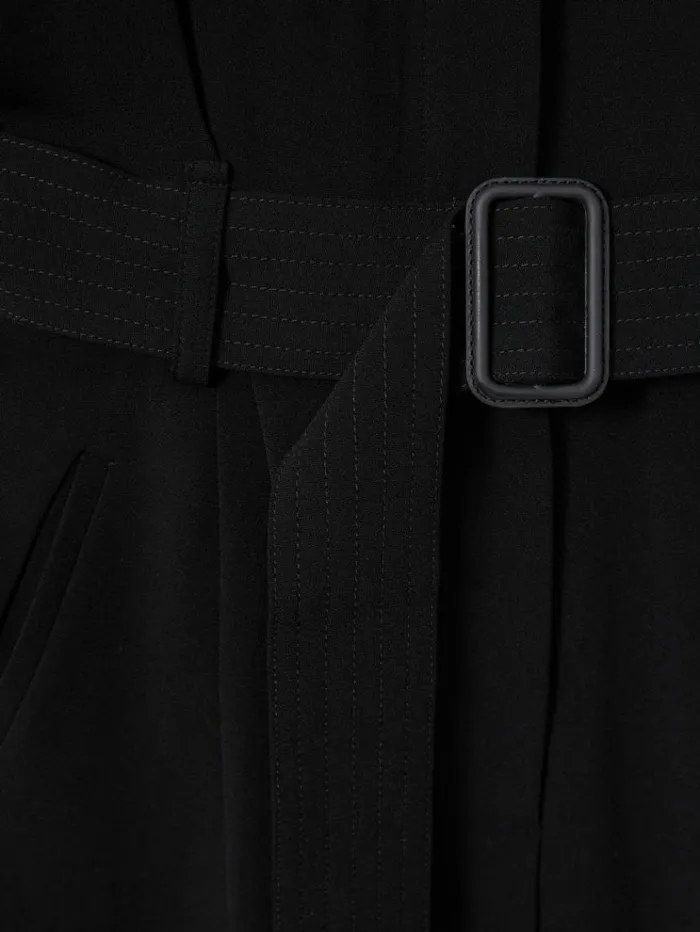 REISS Jumpsuits and Rompers Women Atelier Belted Crepe Jumpsuit Black