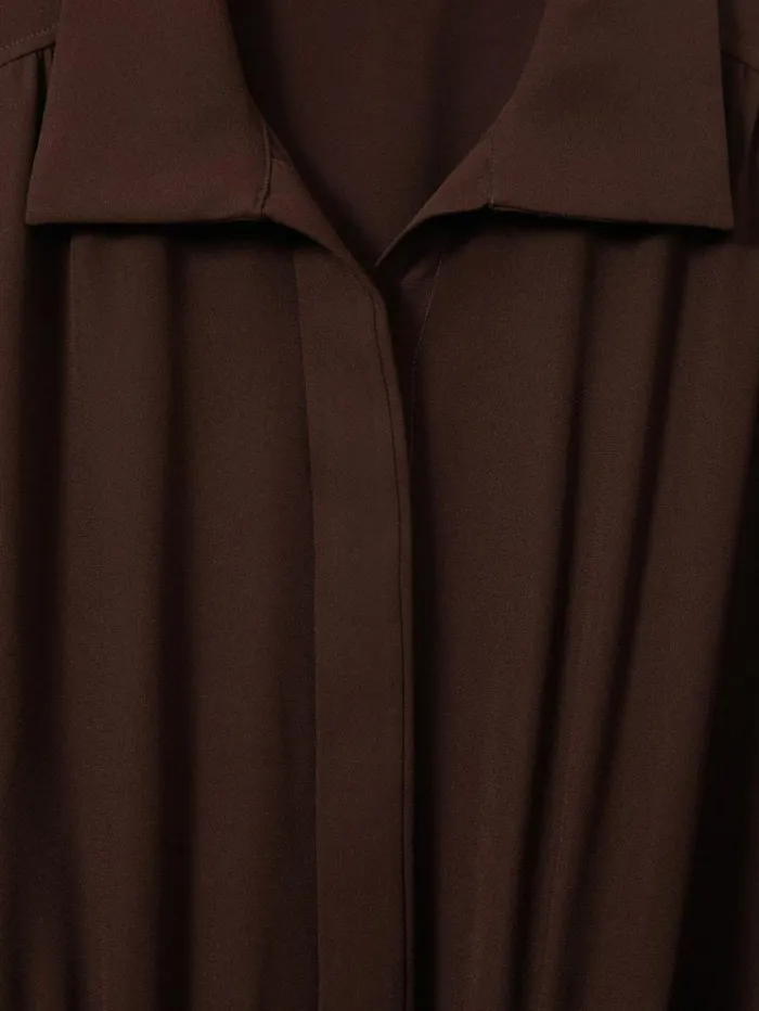 REISS Jumpsuits and Rompers Women Belted Wide Leg Jumpsuit Burgundy