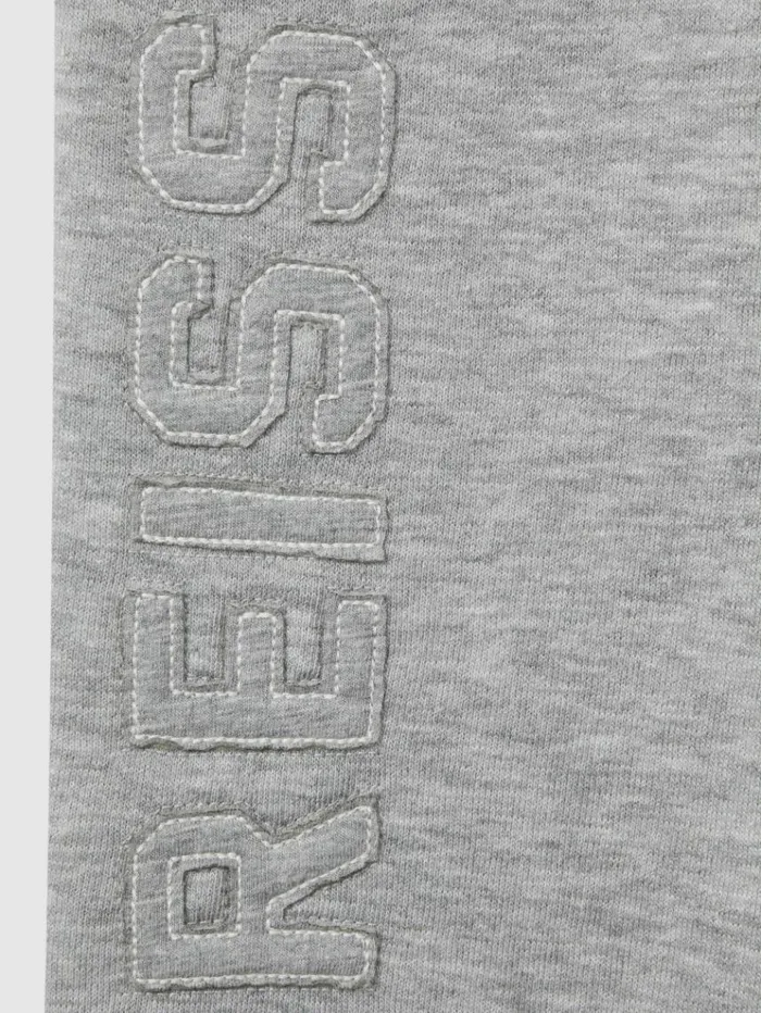 REISS Pants Children Applique Logo Sweat Joggers Grey