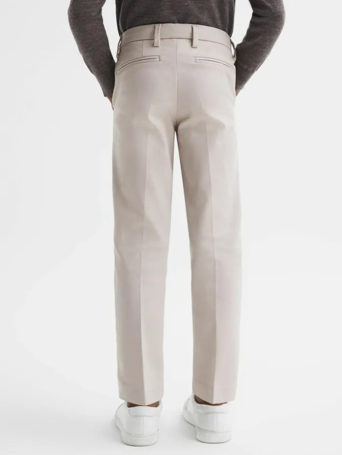 REISS Pants Children Slim Fit Chinos Stone