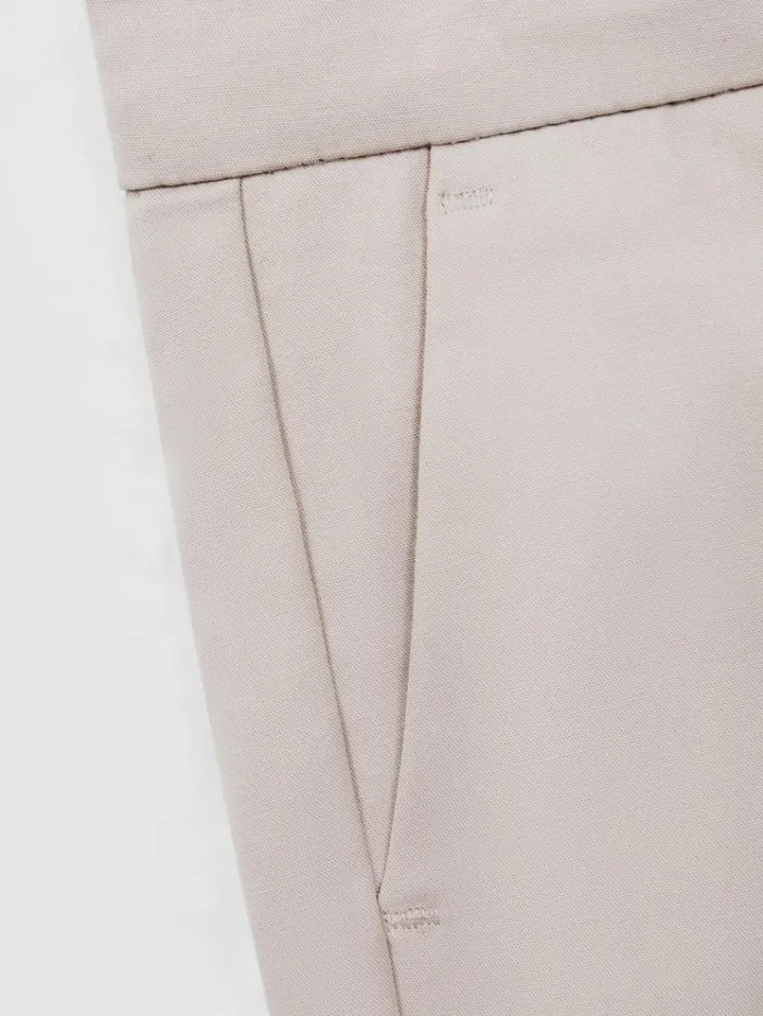REISS Pants Children Slim Fit Chinos Stone