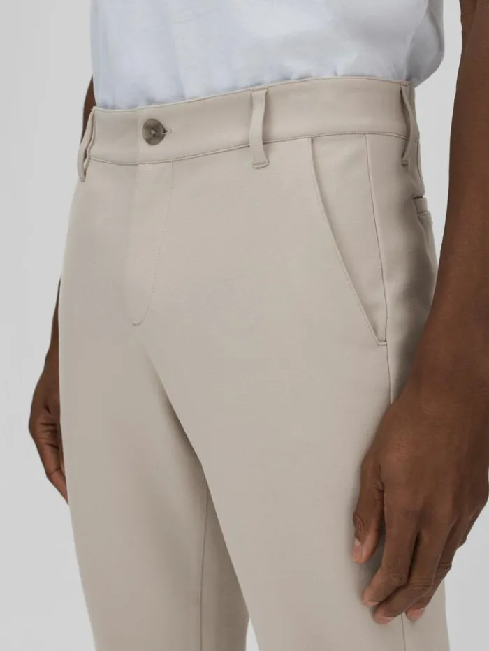 REISS Pants Men Paige Tapered Stretch Trousers Oyster