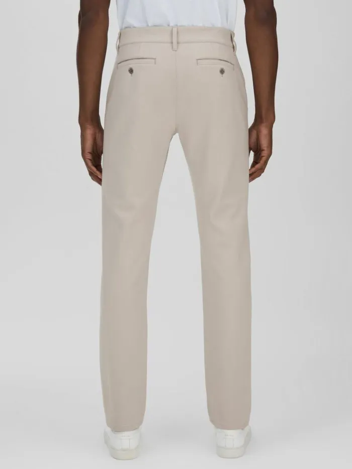 REISS Pants Men Paige Tapered Stretch Trousers Oyster
