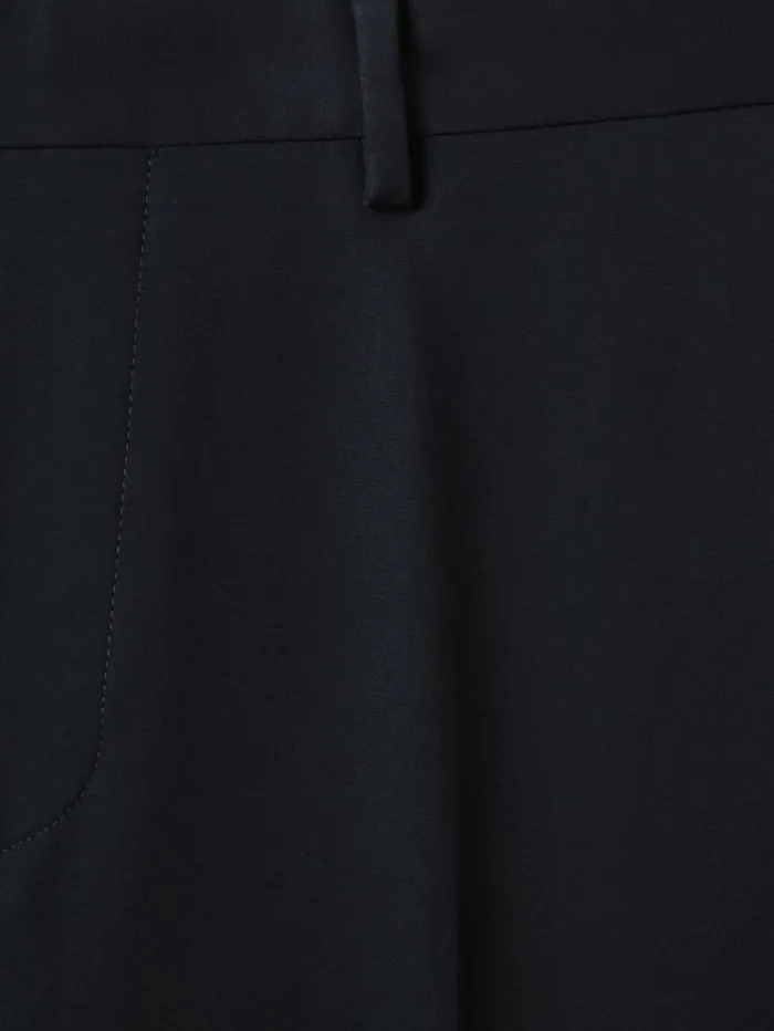 REISS Pants Men Slim Fit Cotton Blend Chinos Navy