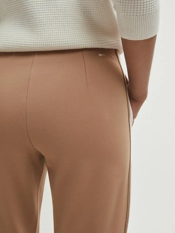 REISS Pants Women The Upside Contrast Stripe Elasticated Joggers Clay