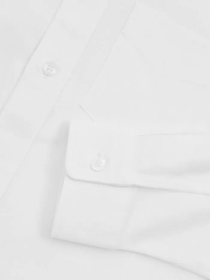 REISS Shirts Children 100 Oxford Cotton Shirt White