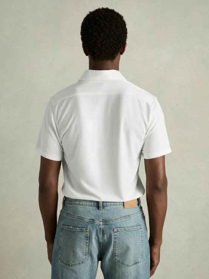 REISS Shirts Men ModalBlend Shirt White