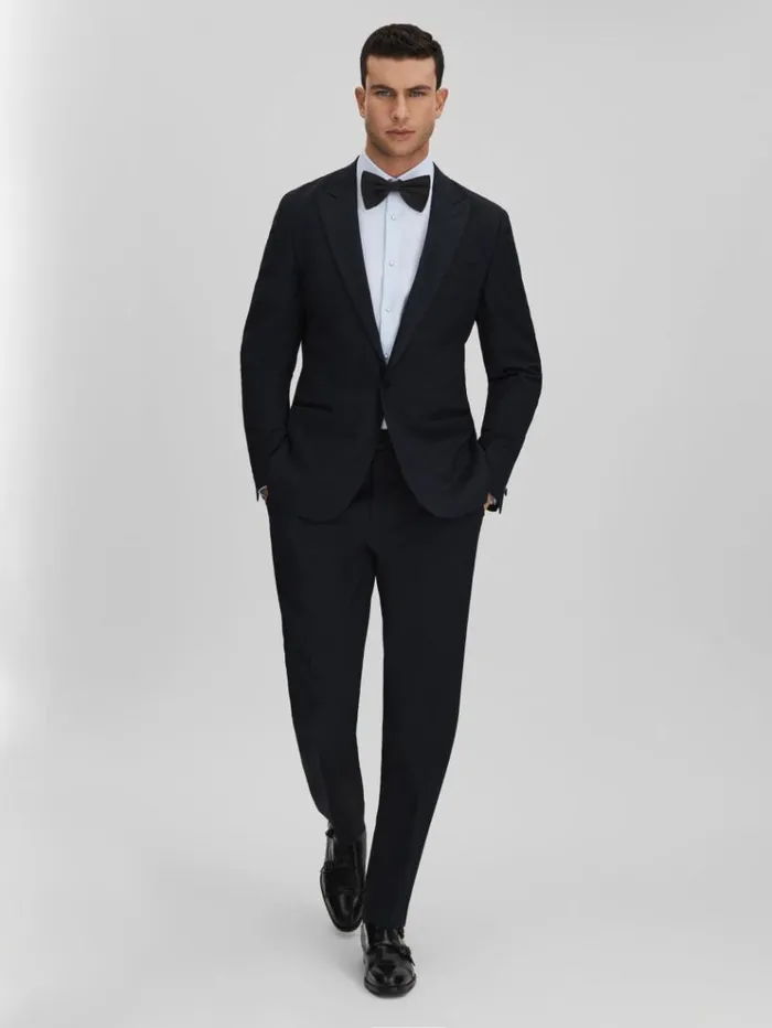 REISS Shirts Men Slim Fit Cotton Marcella Tuxedo Shirt Soft Blue REISS Shirts Men Slim Fit Cotton Marcella Tuxedo Shirt Soft Blue