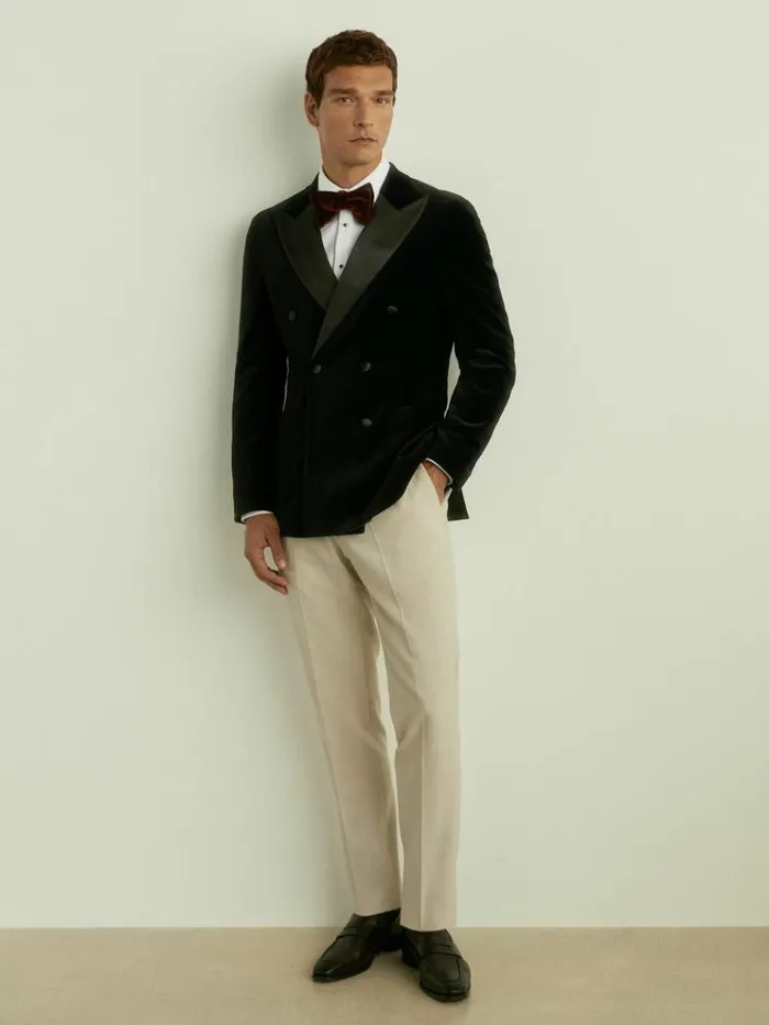 REISS Shirts Men Slim Fit Cotton Marcella Tuxedo Shirt White REISS Shirts Men Slim Fit Cotton Marcella Tuxedo Shirt White